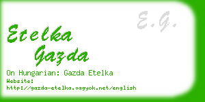 etelka gazda business card